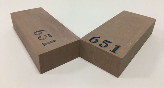 ブラウンの低密度100mm 0.7g/Cm3ポリウレタン工具細工板